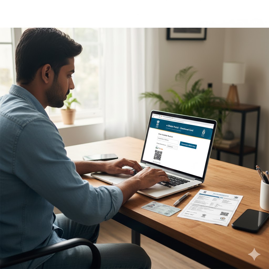 e Shram Card Download by Aadhaar Number